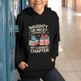 Naughty Or Nice Depends On My Current Chapter Book Lover Graphic Youth Hoodie