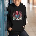 Octopus Reading Book Coffee Lover Bookaholic Bookworm Reader Graphic Youth Hoodie