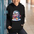 Penguin Reading a Book Animal Graphic Youth Hoodie