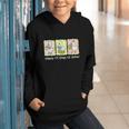 Preppy 100 Days Of School Goose Coffee Books Teacher Life Graphic Youth Hoodie