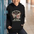 Read Books Be Kind Stay Weird Moth Coffee Lover Reading Graphic Youth Hoodie
