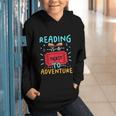 Reading Is A Ticket To Adventure Fun Book Lovers Fun Graphic Youth Hoodie