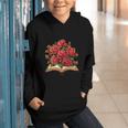 Red Roses Flowers Book Floral Graphic Youth Hoodie Red Roses Flowers Book Floral Graphic Youth Hoodie