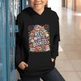 Retro Floral Red & Booked Library Reading 4th Of July Graphic Youth Hoodie Retro Floral Red & Booked Library Reading 4th Of July Graphic Youth Hoodie