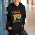 Spicy Books And Iced Coffee Book Lover Smut Reader Graphic Youth Hoodie