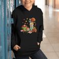 Turkey Reading Books Fall Librarian Book Lover Teacher Kids Graphic Youth Hoodie