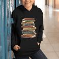Vintage Books History Retro Book Lover Teacher Graphic Youth Hoodie