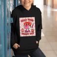 Women's Read Your Heart Out Groovy Bookish Valentine Day Women Girls Graphic Youth Hoodie