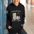 Yarn Quote Easily Distracted By Books And Yarn Reader Graphic Youth Hoodie
