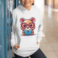 Adorable Book Lover Quokka With Reading Glasses Cute Graphic Youth Hoodie
