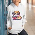 Adorable Book Lover Rattlesnake With Reading Glasses Cute Graphic Youth Hoodie Adorable Book Lover Rattlesnake With Reading Glasses Cute Graphic Youth Hoodie