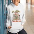 Book Lover Reading Bookish Floral Reading Powers Imagination Graphic Youth Hoodie Book Lover Reading Bookish Floral Reading Powers Imagination Graphic Youth Hoodie