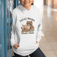 Bookish Feral Moms Book Club Raccoon Mother's Day Bookworm Graphic Youth Hoodie