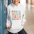 Born To Read Books Forced To Read Emails Reader Librarian Premium Graphic Youth Hoodie