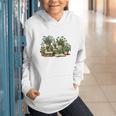 Botanical Garden Plants With Books Graphic Youth Hoodie