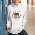 Cute Cat Fall In Love With Reading Book Cat Lover Librarian Graphic Youth Hoodie