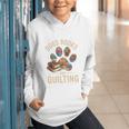 Dogs Books And Quilting Graphic Youth Hoodie Dogs Books And Quilting Graphic Youth Hoodie