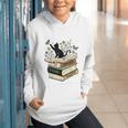 Fantasy Drama Tragedy Cat Book Lover Reading Humor Graphic Youth Hoodie Fantasy Drama Tragedy Cat Book Lover Reading Humor Graphic Youth Hoodie