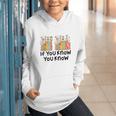 If You Know You Know 6 7 Reading Books Merry Christmas Graphic Youth Hoodie