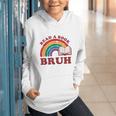 Read A Book Bruh Rainbow Vintage Reading Library Student Graphic Youth Hoodie