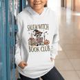 Salem Witch Book Club Raccoon Reading Graphic Youth Hoodie