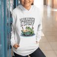 Unearth a Story Frog Reading a Book Summer 2026 Premium Tri-Blend Graphic Youth Hoodie Unearth a Story Frog Reading a Book Summer 2026 Premium Tri-Blend Graphic Youth Hoodie