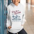 Western Book Love Cowboy Reader Bookish Bookworm Cowgirl Graphic Youth Hoodie