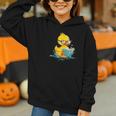 Rubber Duck Reading Book Reader Books Rubber Duckie Graphic Youth Hoodie