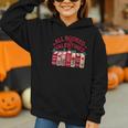 Valentines All Booked For Valentine Book Lover Teacher Graphic Youth Hoodie
