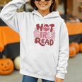 Hot Girls Read Book Lover Feminist Reader Premium Tri-Blend Graphic Youth Hoodie