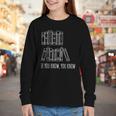6 7 If You Know You Know Books Six Seven Meme Youth Long Sleeve Tee