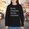 Book Chapter Verse Context Theology Christian Reformed Youth Long Sleeve Tee