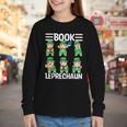 Book Leprechaun St Patrick's Day Library Librarian Reading Youth Long Sleeve Tee
