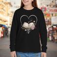 Book Lover Heart Shaped Reading Art Librarian Youth Long Sleeve Tee Book Lover Heart Shaped Reading Art Librarian Youth Long Sleeve Tee