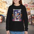 Book Lover Tarot Card The Reader Mystic Skeleton Youth Long Sleeve Tee Book Lover Tarot Card The Reader Mystic Skeleton Youth Long Sleeve Tee