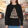 Book Merry Little Christmas Tree Holiday Youth Long Sleeve Tee