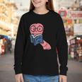 Book Worm Pun Read Reading Librarian America Men Women Kids Youth Long Sleeve Tee