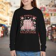 All Booked For Valentines Shirt Romantic Cupid Roses Books Youth Long Sleeve Tee
