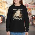 Books Are My Therapy Cozy Reading Chair Artwork Youth Long Sleeve Tee Books Are My Therapy Cozy Reading Chair Artwork Youth Long Sleeve Tee