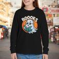 BOOOKS Cute Ghost Reading Books Halloween Youth Long Sleeve Tee BOOOKS Cute Ghost Reading Books Halloween Youth Long Sleeve Tee
