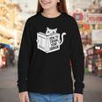 Cat Book Humor How To Train Your Human Youth Long Sleeve Tee