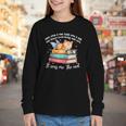 Cats And Books Easily Distracted By Book & Cat Lover Men Women Kids Youth Long Sleeve Tee