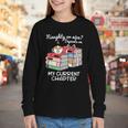 Christmas Book Lovers Naughty Or Nice Youth Long Sleeve Tee