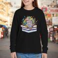 Color Our World Summer Reading 2025 Cute Book Wildflowers Youth Long Sleeve Tee Color Our World Summer Reading 2025 Cute Book Wildflowers Youth Long Sleeve Tee
