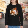 Cute Ghost Reading Book Lovers Halloween Pumpkin Women Girls Youth Long Sleeve Tee Cute Ghost Reading Book Lovers Halloween Pumpkin Women Girls Youth Long Sleeve Tee