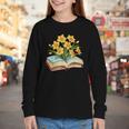 Daffodils Flowers Book Floral Youth Long Sleeve Tee