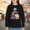 Dalmatian Reading Books Matching Bookworm Readers Librarian Youth Long Sleeve Tee