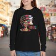 Education Is Freedom History Month Teacher Books Afro Youth Long Sleeve Tee