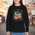 It's a Good Day To Read a Book Floral Stack Tee Youth Long Sleeve Tee