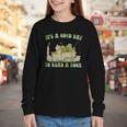 It's A Good Day To Read A Book Shirt Frog Reading Book Youth Long Sleeve Tee